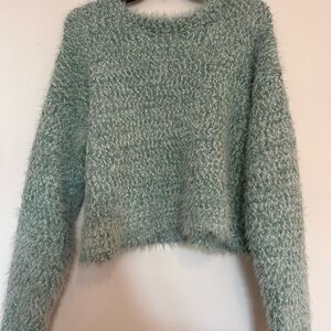 Forever 21 Soft Textured Green Sweater